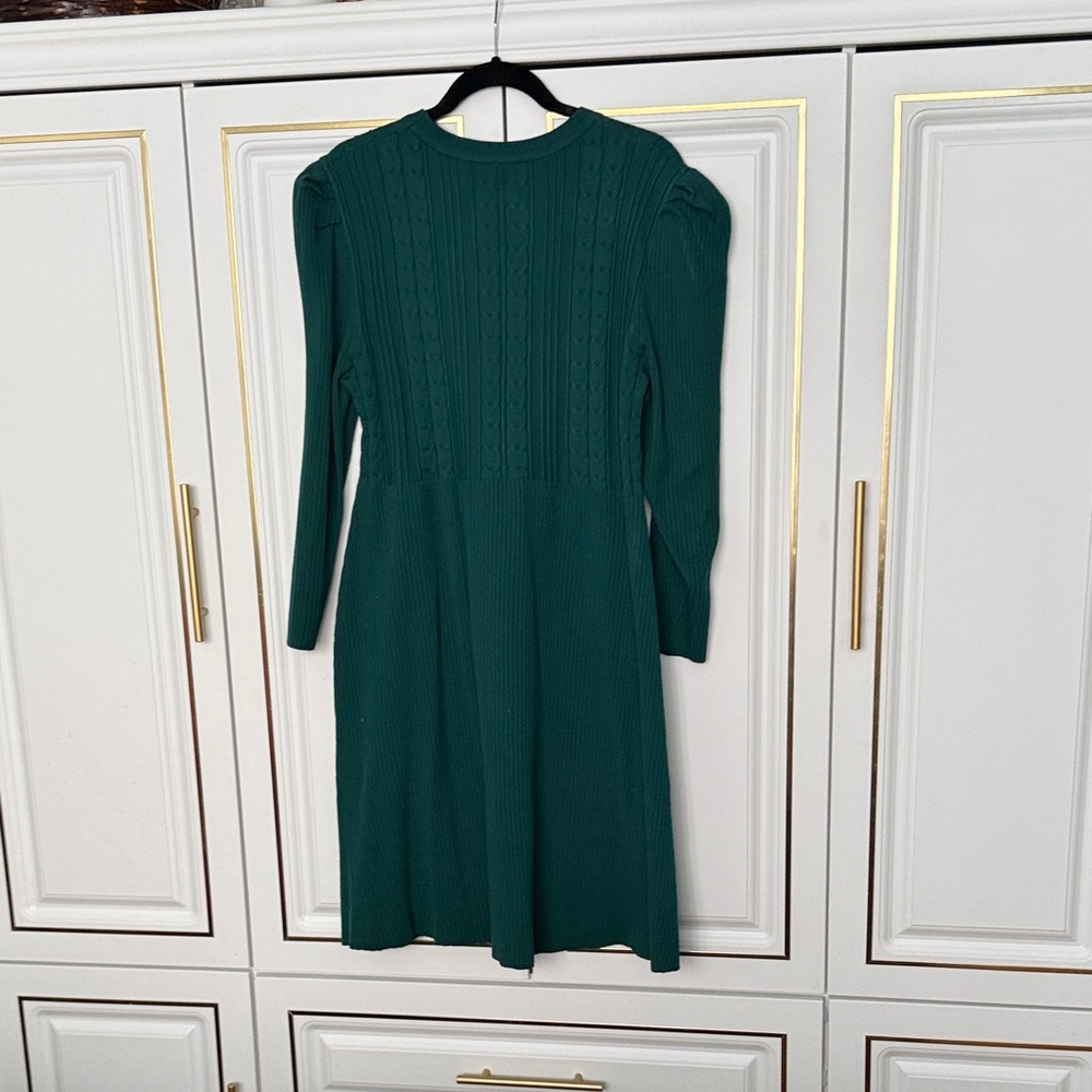 2 for 20$ ✌🏻 Knit Green Women's Dress - Picture 2 of 3